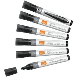 Nobo 10er Set Boardmarker Keilspitze schwarz