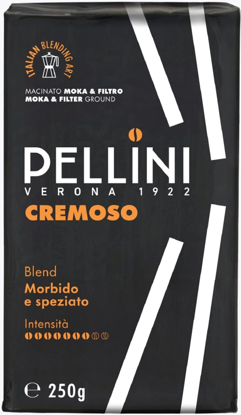 Pellini Cremoso gemahlen 250g Mokka & Filter