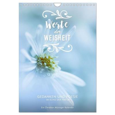 Worte der Weisheit - Gedanken und Poesie im Echo der Natur (Wandkalender 2027 DIN A4 hoch), CALVENDO Monatskalender
