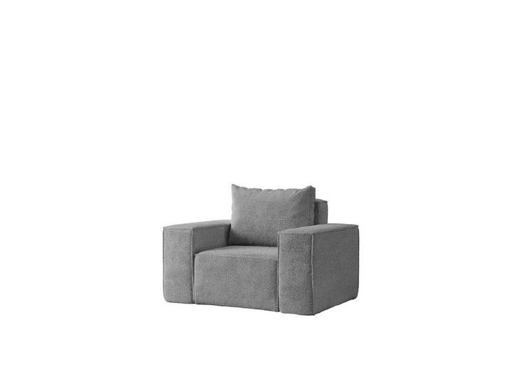 Fun Möbel Sessel Designersessel ESTELLE in Stoff (Die Serie ESTELLE bietet eine große Auswahl an Möbeln), Rücken echt bezogen