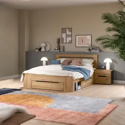 Schlafzimmer CANU 3-teilig Eiche Artisan, Grau