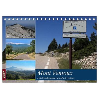 Mit dem Rennrad zum Mont Ventoux (Tischkalender 2027 DIN A5 quer), CALVENDO Monatskalender
