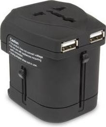 Hamlet XPW2UTRAVEL Interne AC 8A Adapter Zwart