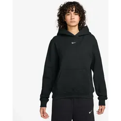 NIKE Studio Fleece Hoodie Damen 001 - total black/sail S