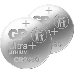 GP CR2430 2X - Lithium-Knopfzelle, 3 V, 24,0x3,0 mm, 2er-Pack