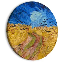 RUNDES BILD Gelb 60/60 cm