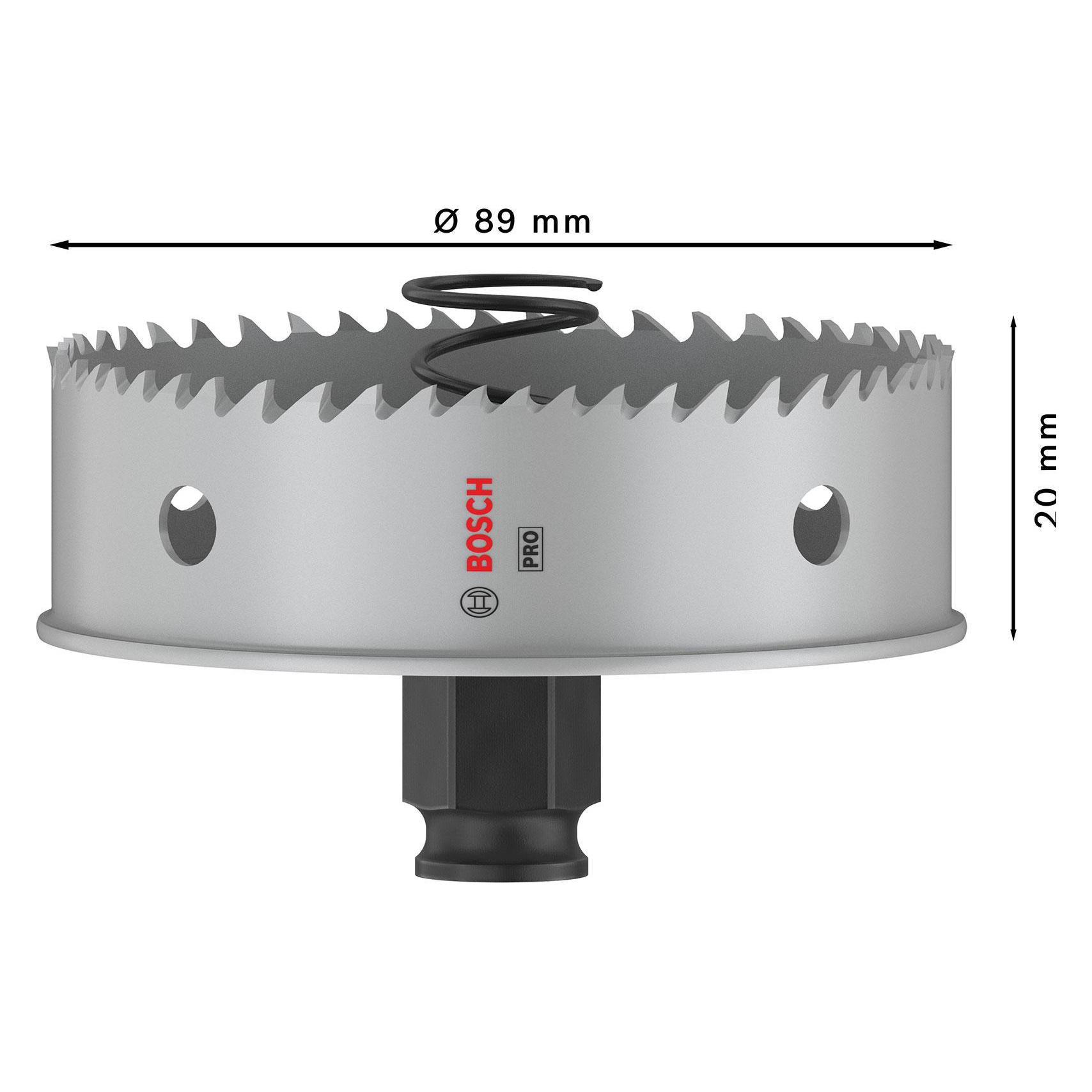 Bosch Professional Zubehör PRO Sheet Metal PC Plus Lochsäge, 89 mm (89 mm) (2608594469)