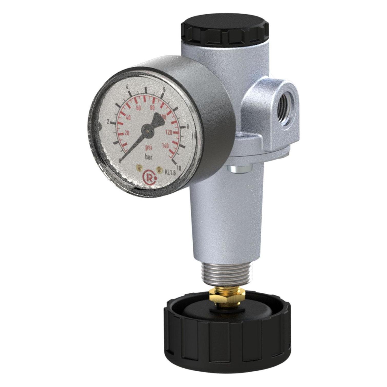 Riegler Druckregler "Standard", inkl. Manometer, BG 1, G 3/8, 0,2 - 6 bar (637.20 B)