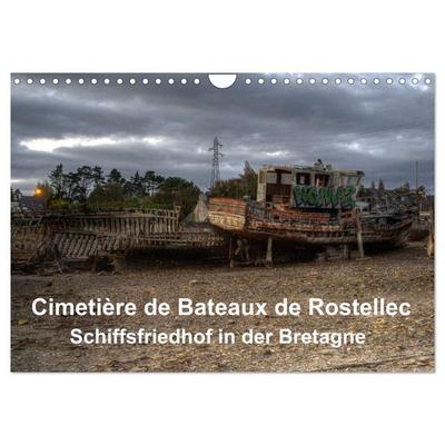 Cimetière de Bateaux de Rostellec (Wandkalender 2027 DIN A4 quer), CALVENDO Monatskalender