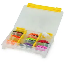 Spro Trout Master Master Worm Box 32pcs Gummiköder
