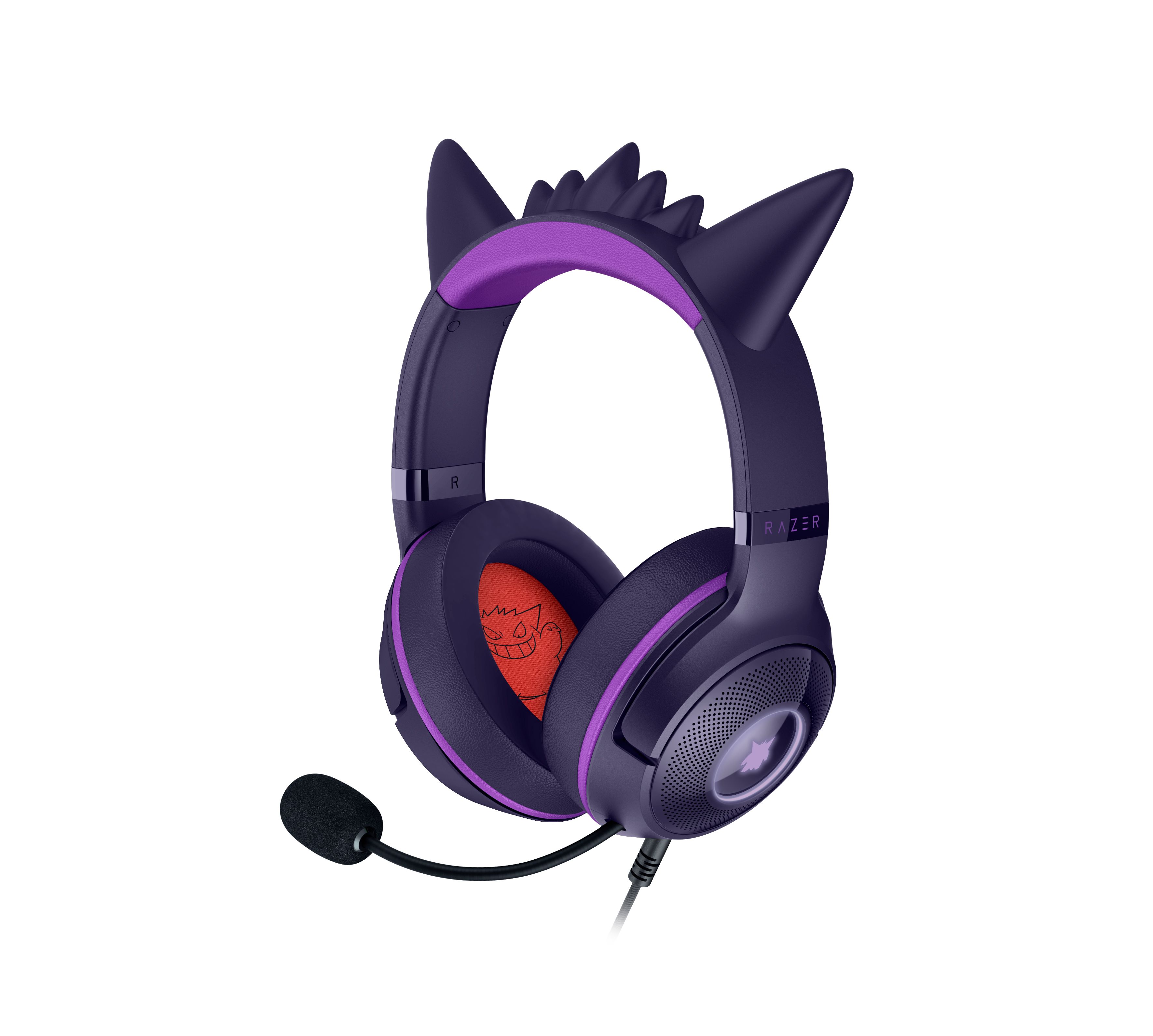 Razer Kraken Kitty V2 - Pokemon Gengar Ed. Over-Ear Gaming Kopfhörer kabelgebunden USB Typ-A (Pink) 48087316