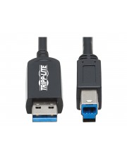 Eaton TRIPPLITE USB 3.2 Gen 1 Plenum-Rated Fiber Active Optical Cable AOC 5 Gbps A to B Kabel Digital/Daten 20 m Glasfaser LWL (U328F-20M)