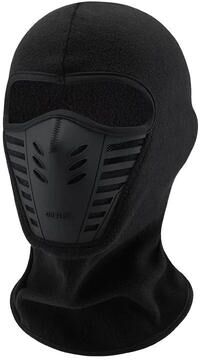 Inspired Living All Season Windproof Winter Cycling Balaclava Mask Full Face Warm Cover For Cold Weather Riding black