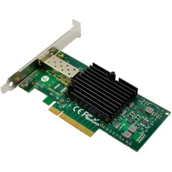 InLine 51130A (PCI-E x8), Netzwerkkarte, Grün, Silber, Schwarz