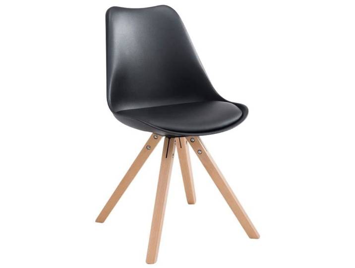Chaise Toulouse - CLP - Similicuir - Design Scandinave - Noir