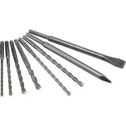 SDS-Plus Alpen Hammerbohrer- und Meisselset SDS-plus Mix-Box 8-teilig