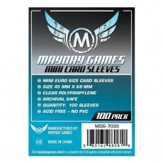 Mayday Games Mini Euro Card Sleeve (100 Stück) 45x68mm - 7035 - Kartenhüllen 262623