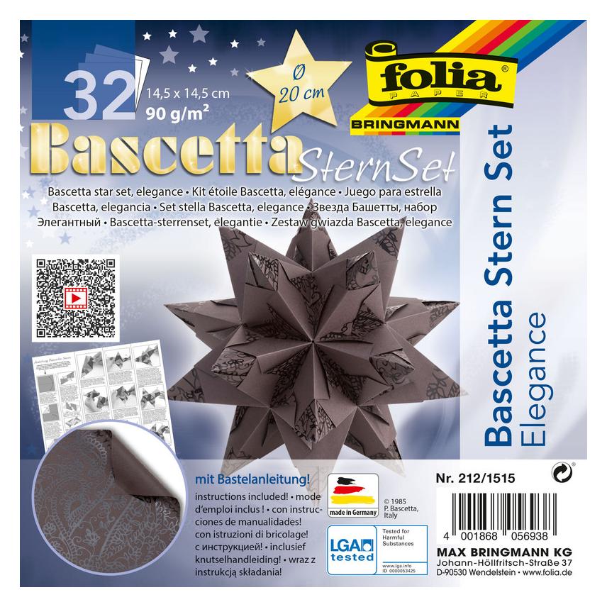 Folia Bascetta-Stern Set, ELEGANCE - INDIAN DREAMS (90 g/m², 32x) (38650531)