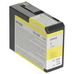 Epson Original T5804 Druckerpatrone gelb 80ml (C13T580400)