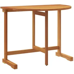 vidaXL, Gartentisch + Balkontisch, Pawonis (Halbrund) (90 x 60 x 72 cm)