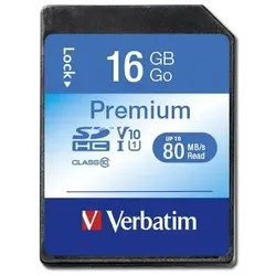Verbatim Premium 16 GB SDHC Klasse 10