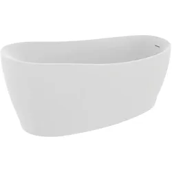 Ideal Standard freistehende Körperform-Badewanne Around, Seidenweiß matt, 1800x850x760 mm