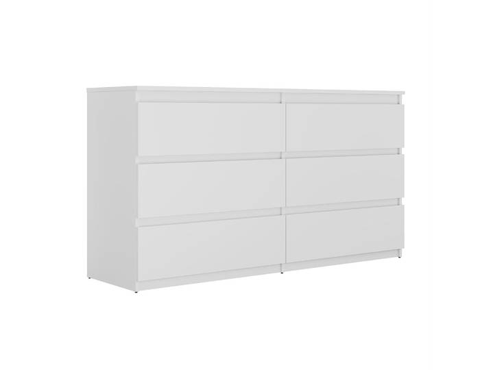 Moderne Kommode HANA M6, Weiß 140cm