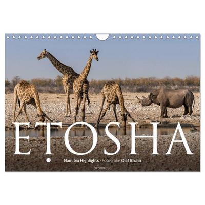 ETOSHA – Namibia Highlights (Wandkalender 2026 DIN A4 quer), CALVENDO Monatskalender