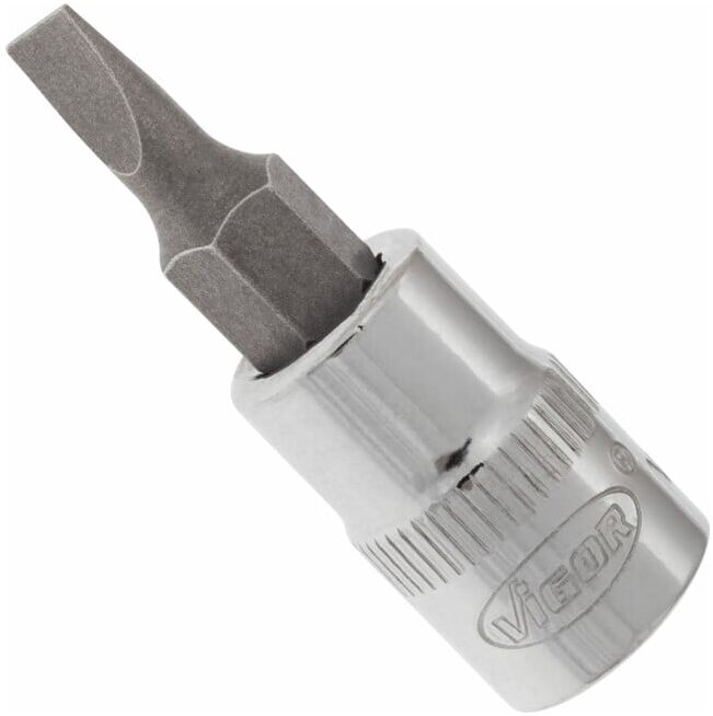 VIGOR Embout tournevis carré intérieur 6,3 mm 1/4