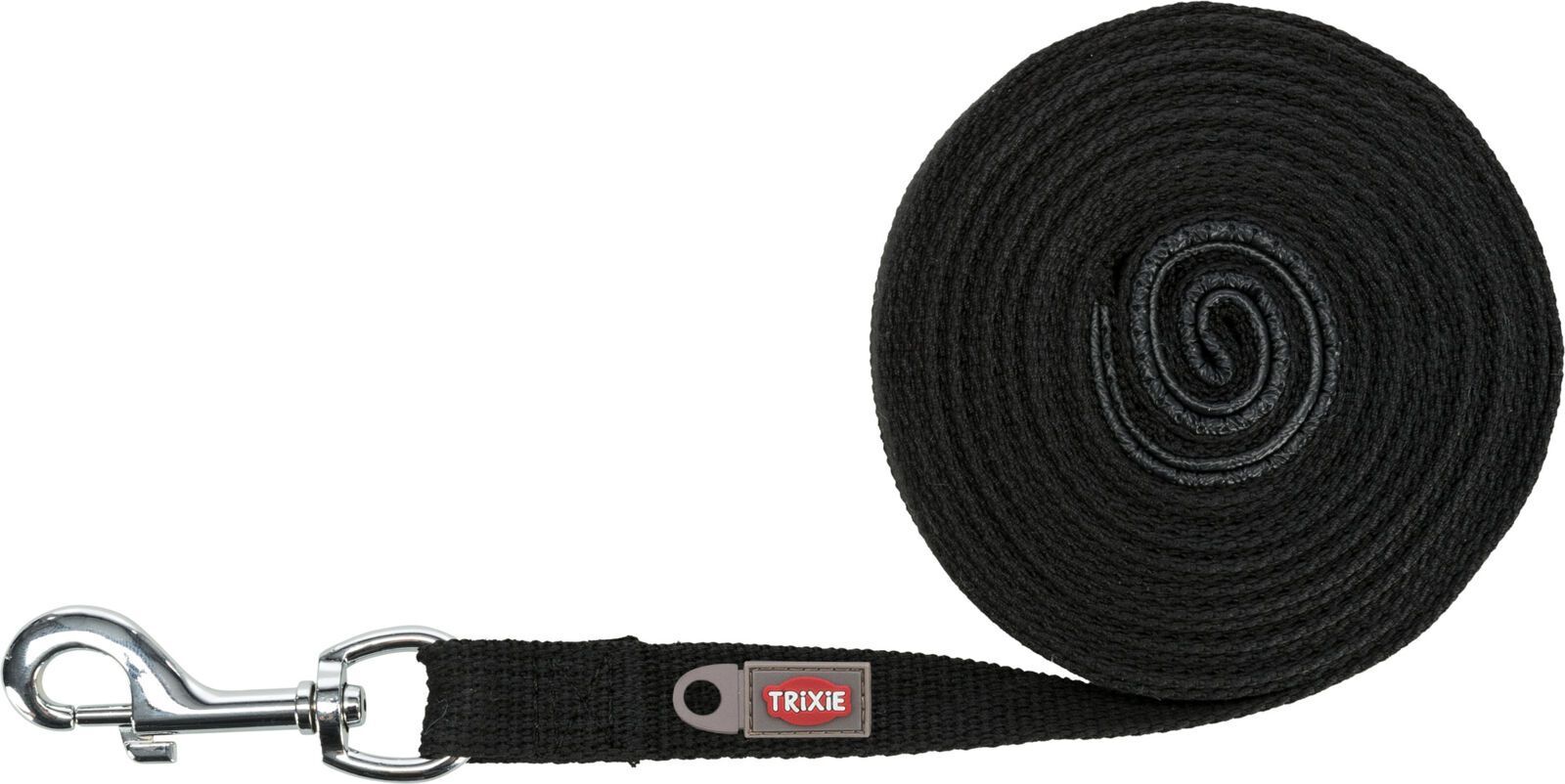 TRIXIE Schleppleine, Baumwolle, M–L: 5 m / 20 mm, schwarz