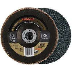 Rhodius, Schleifmittel, TOPline LSZ F Fächerschleifscheibe 150 x 22,23 mm K40 (40)