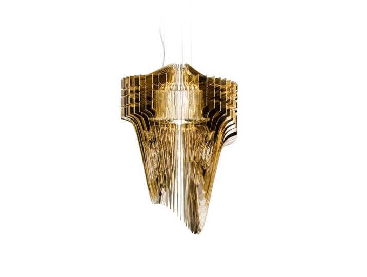 Slamp Pendelleuchte Aria Suspension - Gold , Extra Large Design,