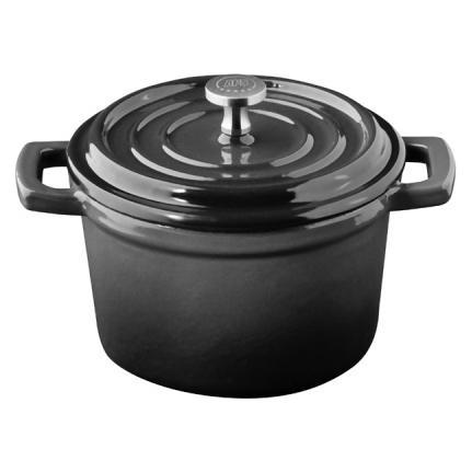 APS Mini-Topf mit Deckel -5 STARS- (Kochtopf, Gusseisen, 11 x 9 cm) (88331)