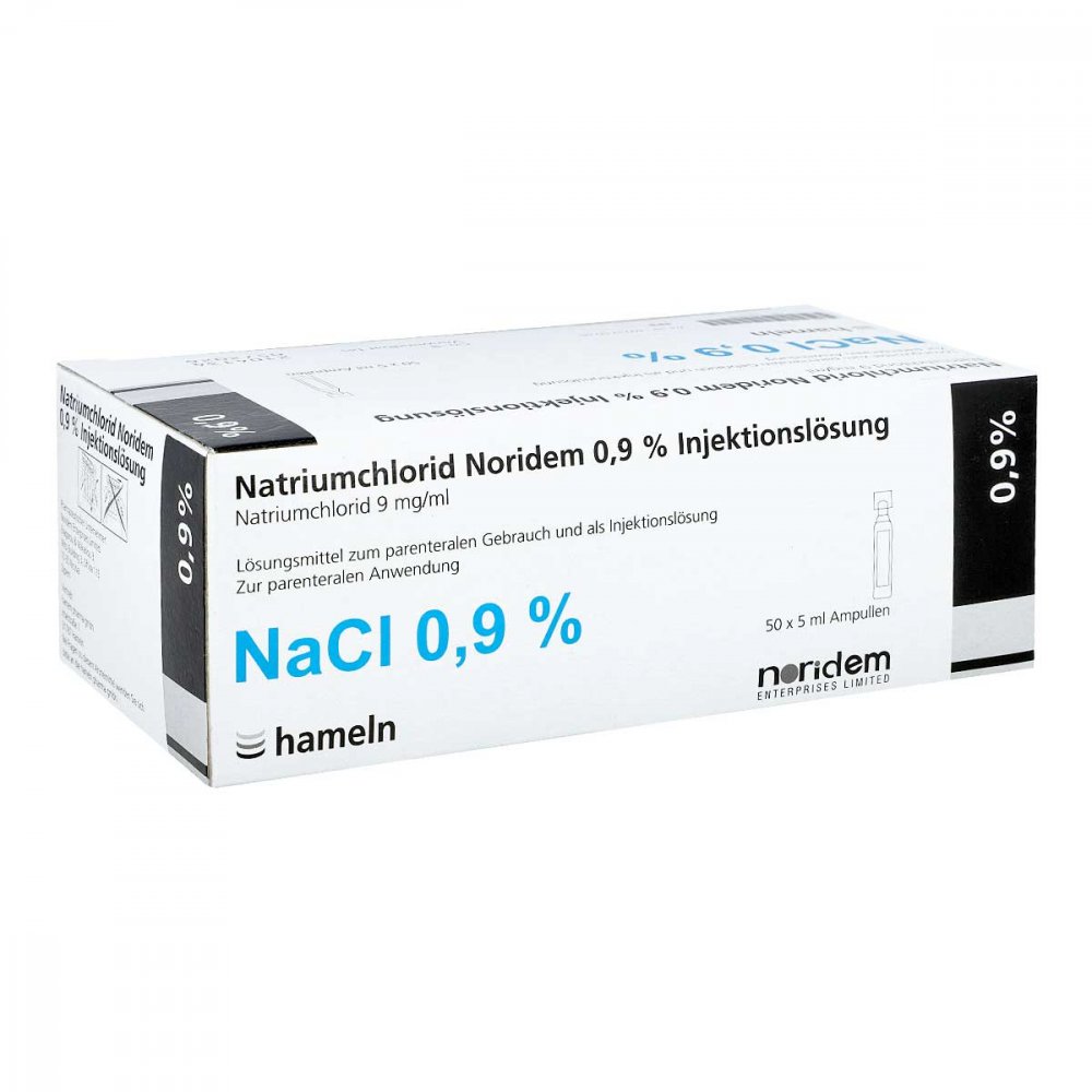 hameln pharma gmbh Natriumchlorid Noridem 0,9% iniecto -lösung Ampullen 16936502
