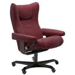 Stressless Bürostuhl Wing Office Leder Rot Batick Bordeaux