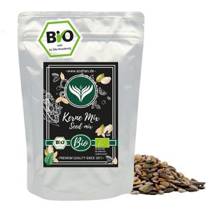 Azafran Kernemix Premium Qualität, Seed mix, BIO, naturbelassen, 3 Kernsorten und Sojaflocken, 1 kg