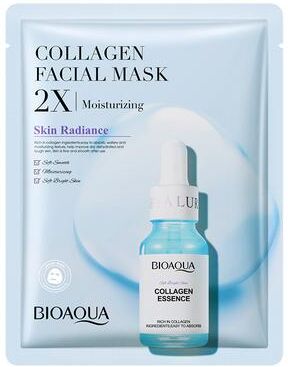 Perfect Picks Market BIOAQUA Centella Collagen Face Mask Moisturizing Sheet Mask With Hyaluronic Acid For Glowing Skin collagen Protein