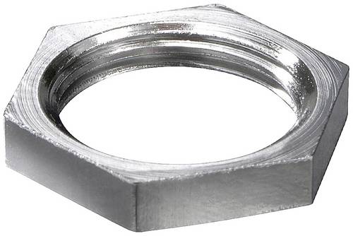 WISKA Maritime Gegenmutter M18x1,5 Sechskant Edelstahl (1.4044) Farbe silber - 1 Stück