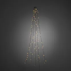 Konstsmide Weihnachtsbeleuchtung  LED Baummantel 5 Stränge/30 bernsteinfarbene Dioden