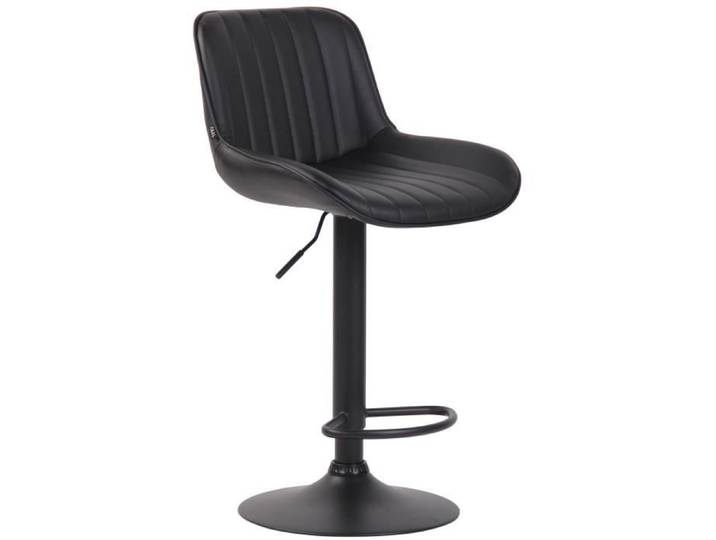 -CLP-Tabouret de bar Lentini en Similicuir avec Piètement trompette en Métal-Array