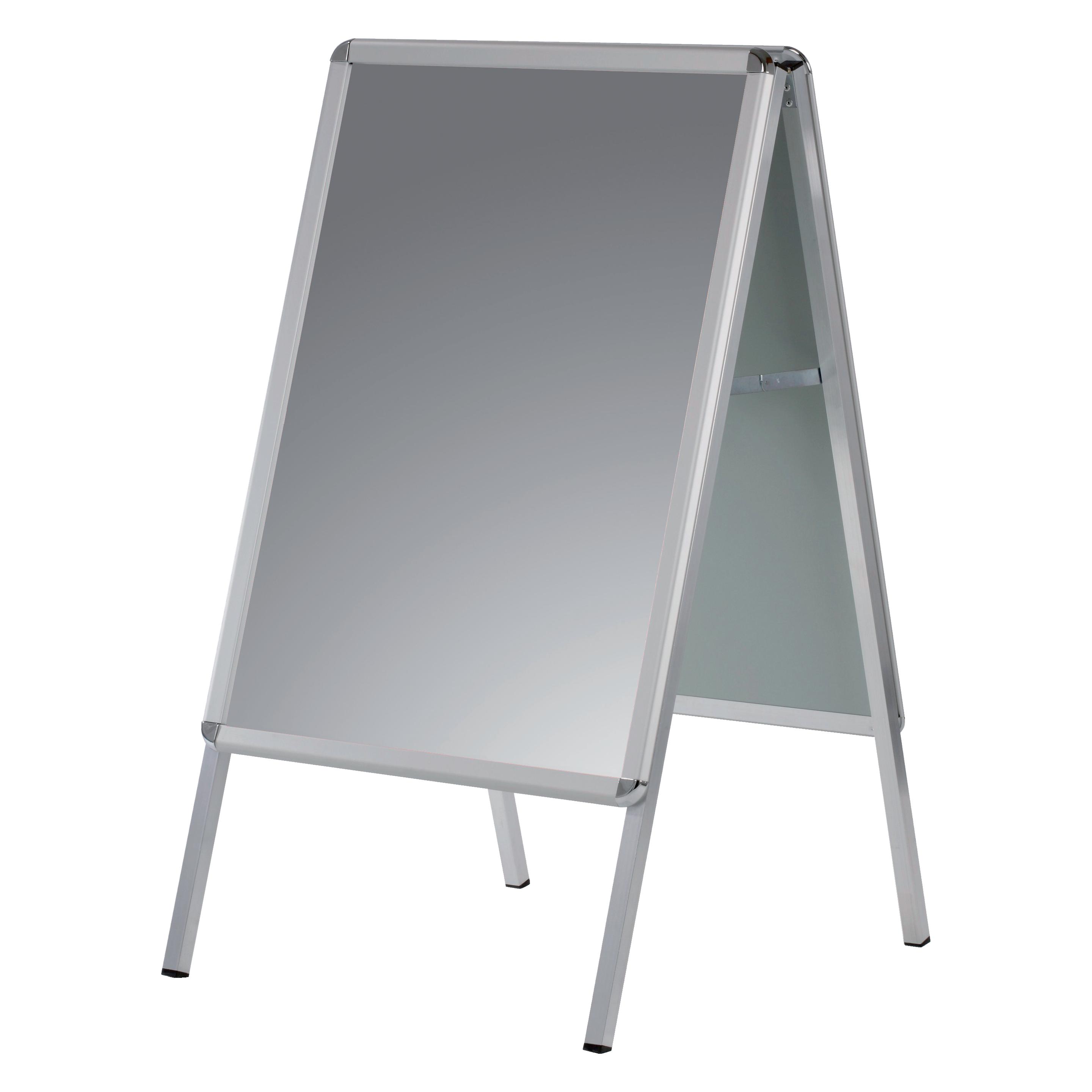 Franken Kundenstopper Standard BSA0 DIN A0 Aluminium silber (A0) (BSA0)