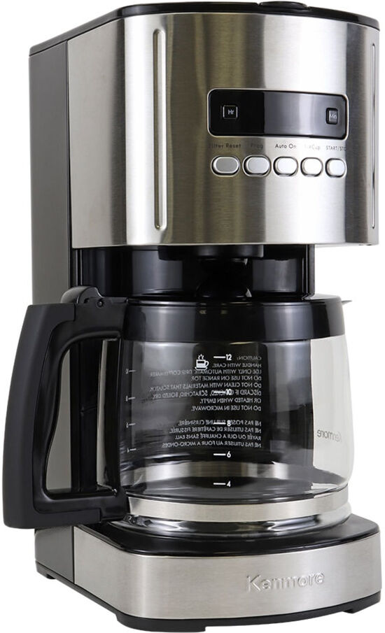 Kenmore Drip Coffee Maker Machine, 1.8L Filter Coffee Machine with Timer Black 1.8L