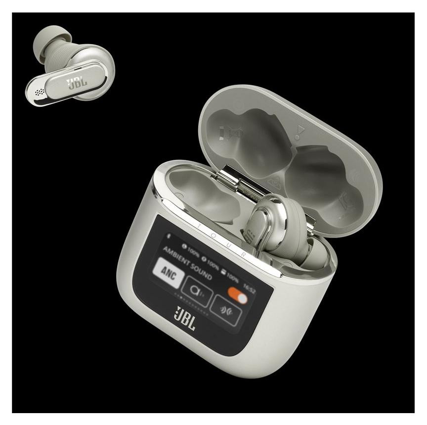 JBL Tour Pro 2 draadloze oordopjes champagnekleur
