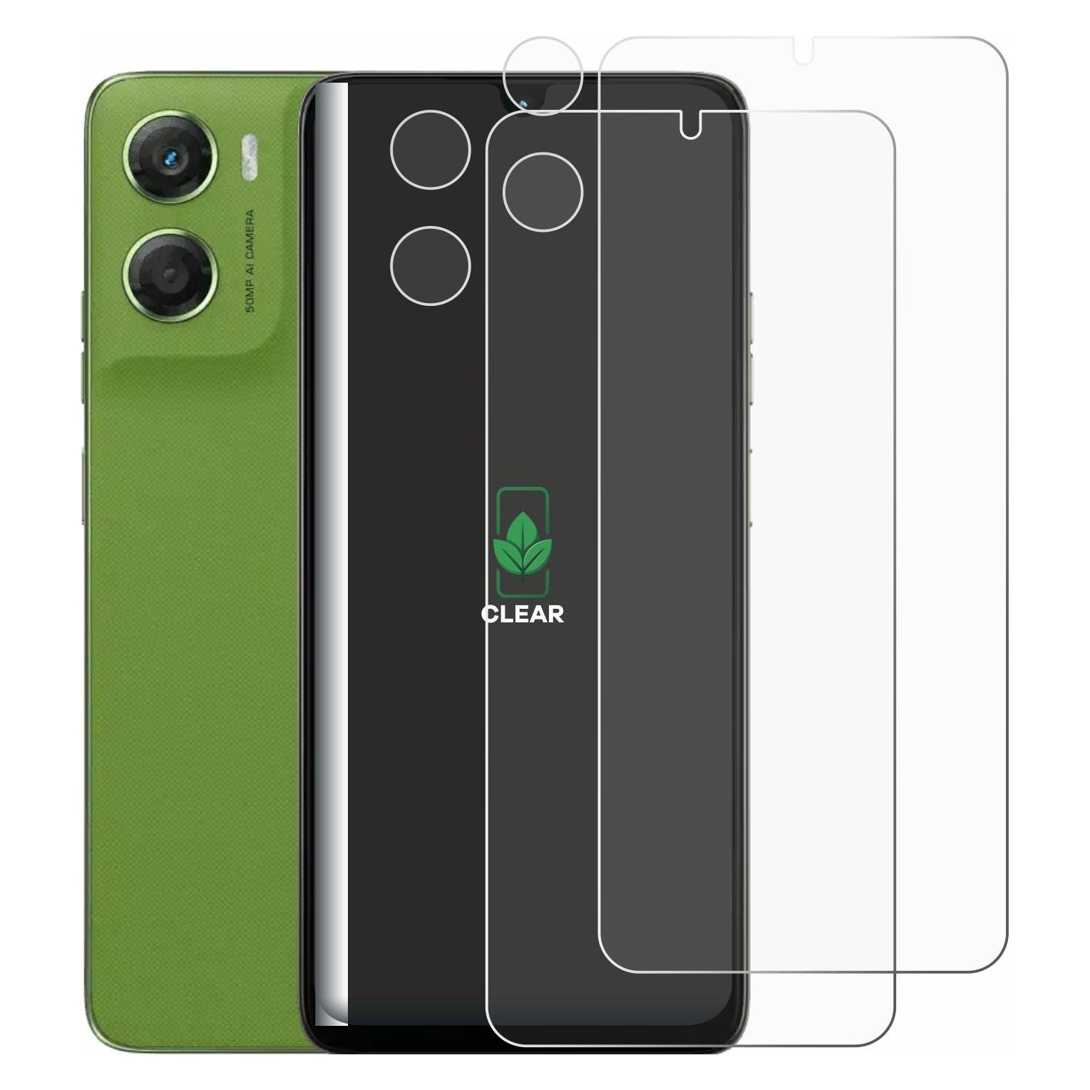 ScreenLeaf Schutzfolie für Motorola Moto G06 (Display+Kamera) Displayschutz Display Schutz Folie Klar (2 Stk., Motorola Moto G6) (6160470)