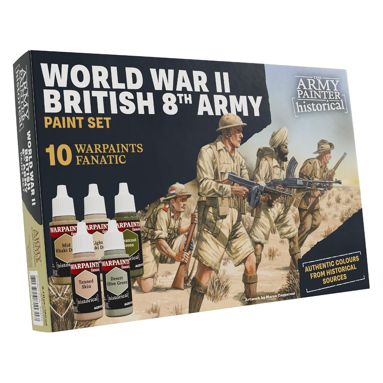 Army Painter - Historical: WWII British 8th Army Paint Set (TAPWP8113P)
