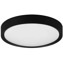 Trio LED-Deckenleuchte Clarimo Kunststoff Schwarz