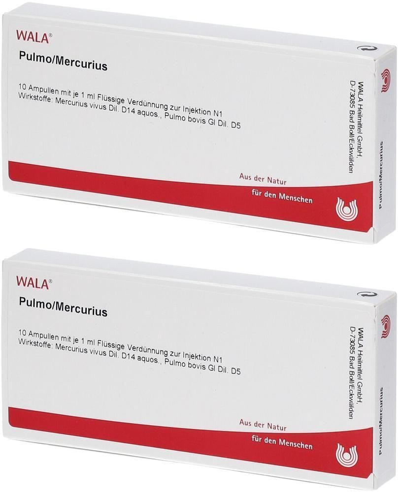 WALA Pulmo/Mercurius Ampullen 2x 2x10x1 ml