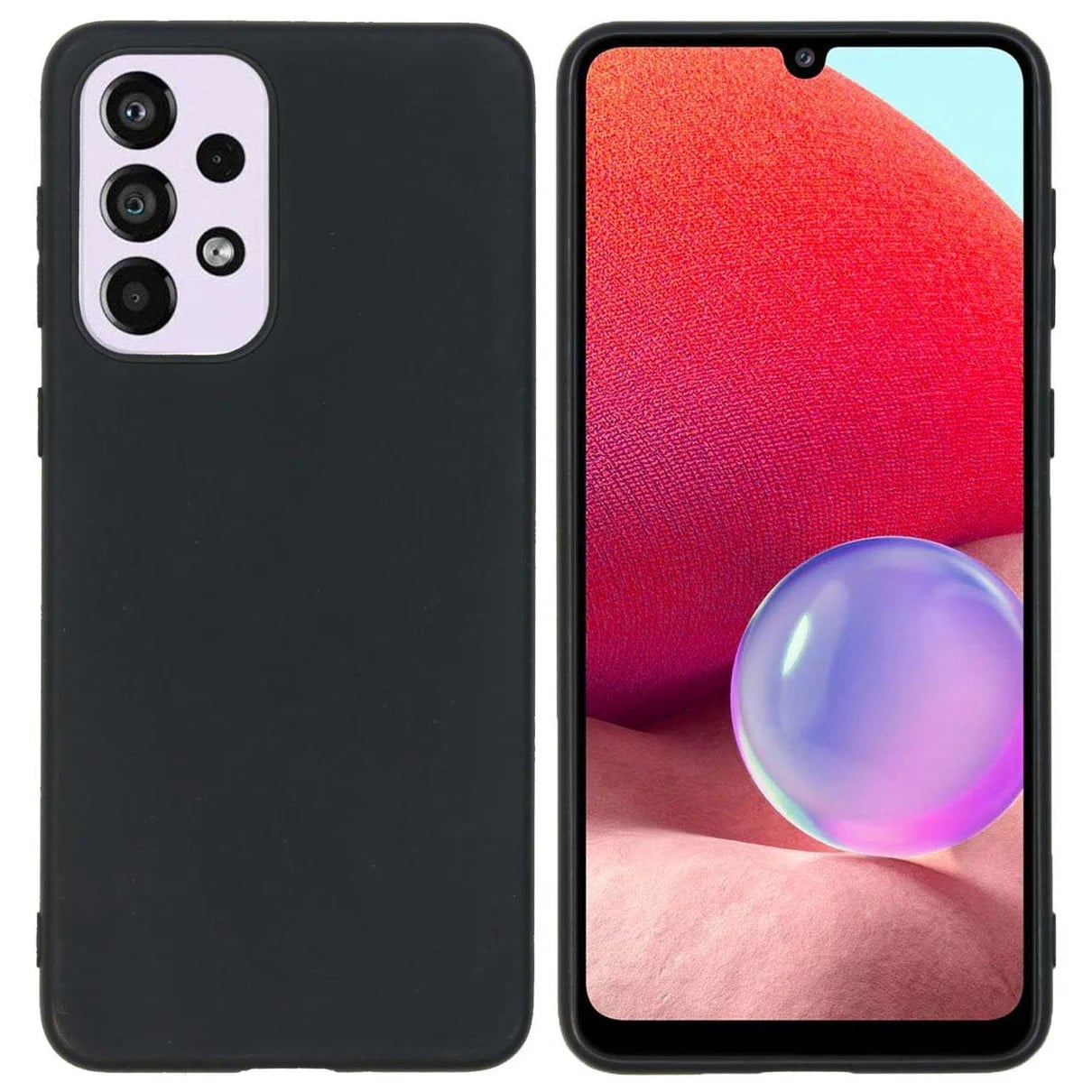 Accezz Color Case voor Samsung Galaxy A33 Telefoonhoesje Zwart