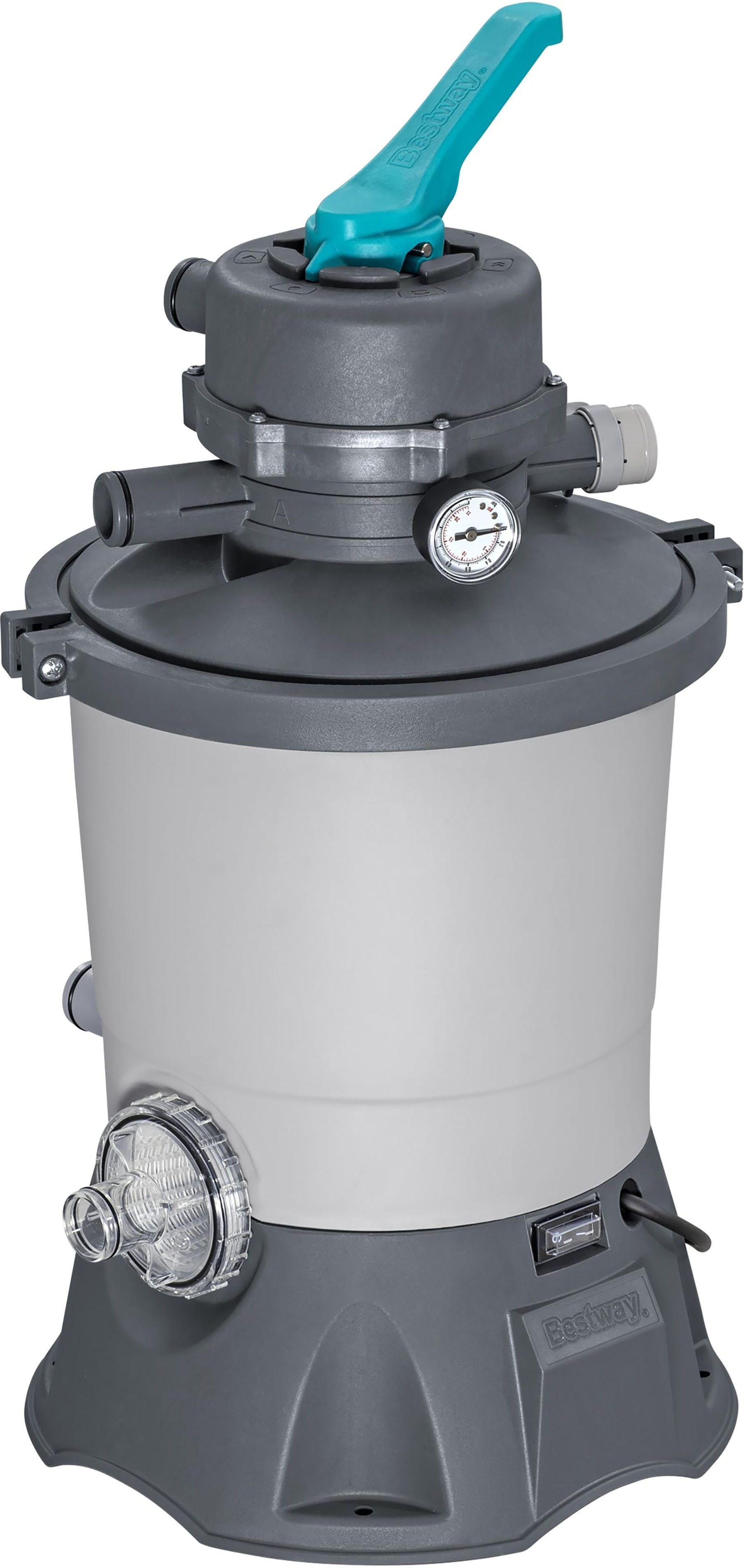 Bestway POMPA FILTRO SABBIA FLOWCLEAR 3596 l/h 85 W VALVOLA 6 POSIZIONI PRESSOSTATO-PREFILTRO