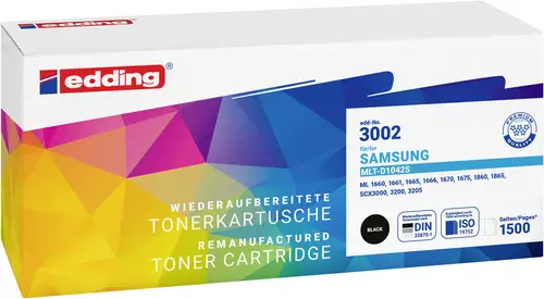 Edding Toner ersetzt Samsung MLT-D1042S Kompatibel Schwarz 1500 Seiten EDD-3002 18-3002